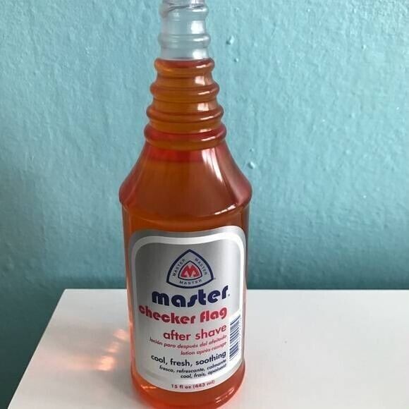 Master Aftershave CHECKER FLAG Scent 15 fl oz Cool Fresh Soothing - Picture 1 of 1